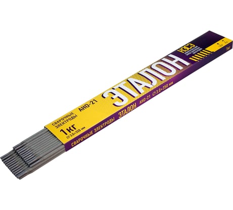 Электроды сварочные ООО "НЗСЭ" АНО-21 3 мм, 1 кг, картон эталон 7930095130555