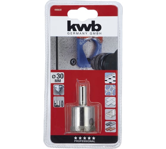 Коронка алмазная 30 мм kwb 499830