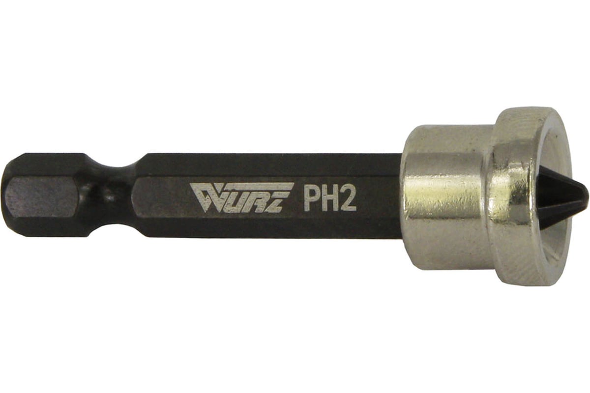 Бита с ограничителем для гипсокартона (10 шт; PH2; 50 мм) WURZ 3400 .