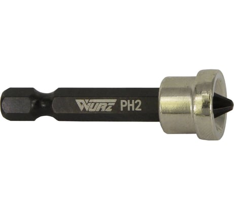 Бита с ограничителем для гипсокартона (10 шт; PH2; 50 мм) WURZ 3400