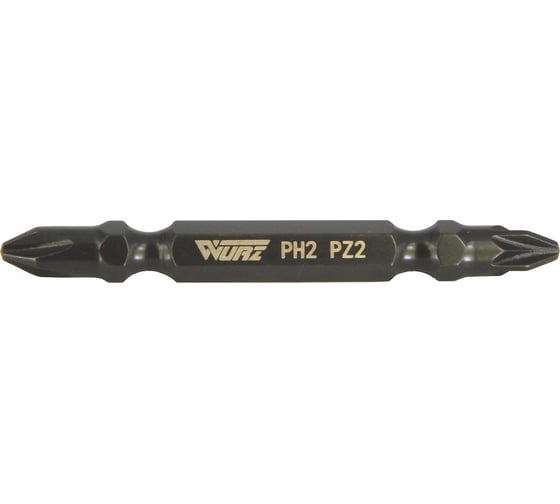 Бита двухсторонняя магнитная (10 шт; PH2/PZ2; 65 мм) WURZ 2620
