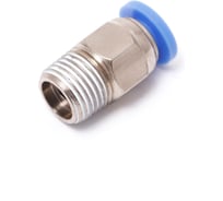 Фитинг для пластиковых трубок Partner 4мм, с наружной резьбой 1/8 PA-SPC04-01(9312)