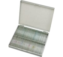 Набор микропрепаратов Bresser 100 шт, в кейсе 73765