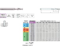Сверло твердосплавное IZAR ц/хв. 4.2x22x55 мм монолитное тип 9056 72287 20385