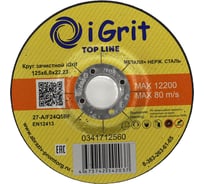 Круг зачистной iGrit Top Line 125x6.0x22.23 мм 341712560