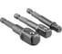 Набор адаптеров для торцевых головок vertextools 65мм, 3 предмета, 1/4, 1/2, 3/8 АД-65-14-12-38 7