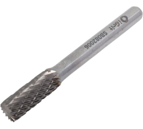 Бор-фреза твердосплавная iGrit SВ 08x20x6 мм, DOUBLE CUT SВ082006