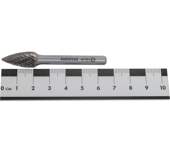 Бор-фреза твердосплавная iGrit SG 10x20x6 мм, DOUBLE CUT SG102006