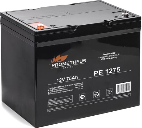 Батарея аккумуляторная Prometheus (75 Ач; 12 В) Prometheus energy PE1275