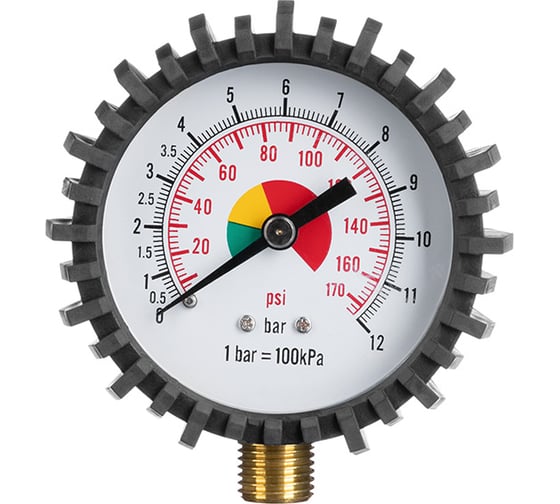 Манометр с резиновым покрытием (63 мм; 1/4) INTERTOOL PT-0502