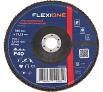 Круг лепестковый конический Flexione 180x22 мм, Р40 10000338