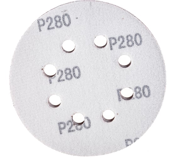Диск шлифовальный (5 шт; 125 мм; Р280; 8 отверстий; Velcro) Flexione 50000285