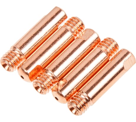 Наконечник контактный SOLARIS 1.0 мм M6x25 мм E-Cu-Al (набор 5 шт) WA-3506