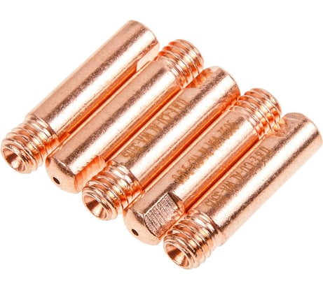 Наконечник контактный SOLARIS 0.8 мм M6x25 мм E-Cu-Al (набор 5 шт) WA-3505