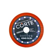 Диск алмазный по керамограниту CORTE KING SLIM 125х1.1х22.2 мм KSD125