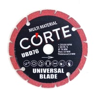 Диск алмазный универсальный для мини УШМ CORTE UNIVERSAL BLADE 76х2х10 мм UBD76