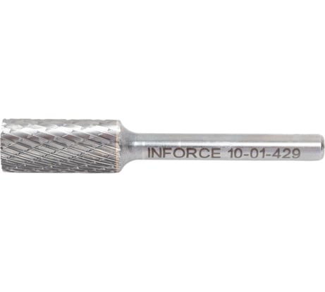 Бор-фреза форма А /цилиндр с гладким торцом/ DC 12х25/70 хв. 6 мм Inforce 10-01-429