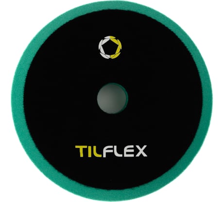 Круг полировочный с отверстием TILFLEX 150 мм, зеленый, жесткий, толщина 25 мм TL56