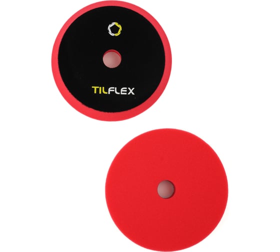 Круг полировочный с отверстием TILFLEX 150 мм, розовый, ультра мягкий, толщина 25 мм TL60