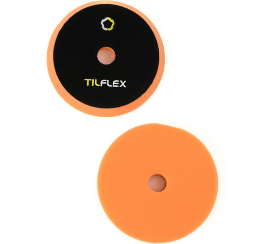 Круг полировочный с отверстием TILFLEX 150 мм, оранжевый, средней жесткости, толщина 25 мм TL57