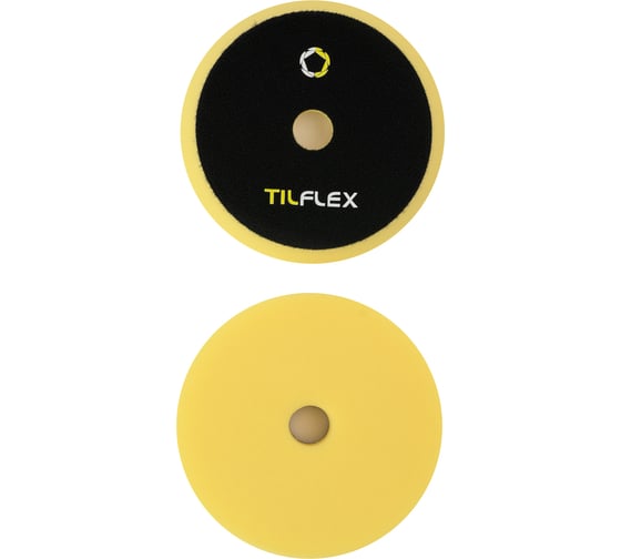 Круг полировочный с отверстием TILFLEX 150 мм, желтый, средний мягкости, толщина 25 мм TL58