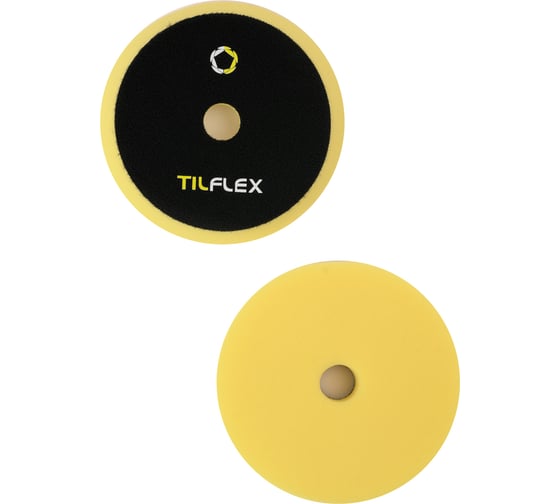 Круг полировочный с отверстием TILFLEX 150 мм, желтый, средний мягкости, толщина 25 мм TL58