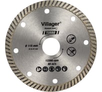 Алмазный пильный диск - турбо Villager DCBT-115 060659