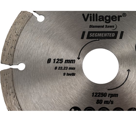 Алмазный пильный диск - сегментный Villager DCB-125C 023777