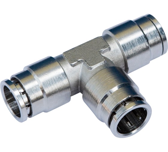 Фитинг цанговый BlackWeld MPUT8 тройник 8 мм металлический 6302bw 1