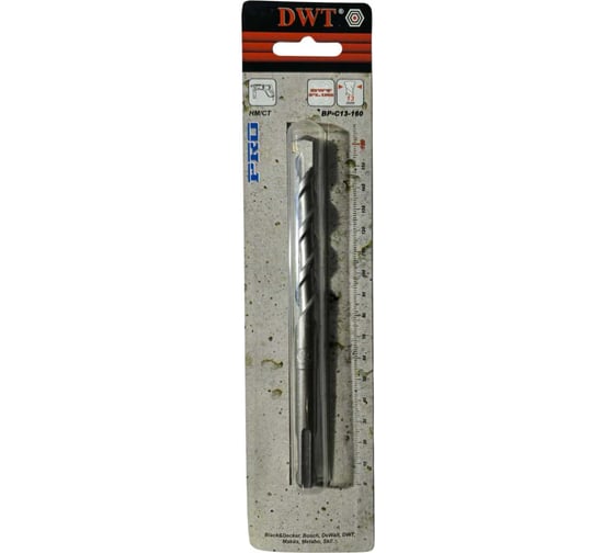 Бур по бетону DWT 13x160 мм BP-C13-160 1