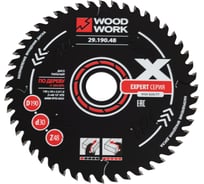 Диск пильный WOODWORK Эксперт 190x2.4/1.6x30 мм, Z=48 A=10 ATB=10 29.190.48