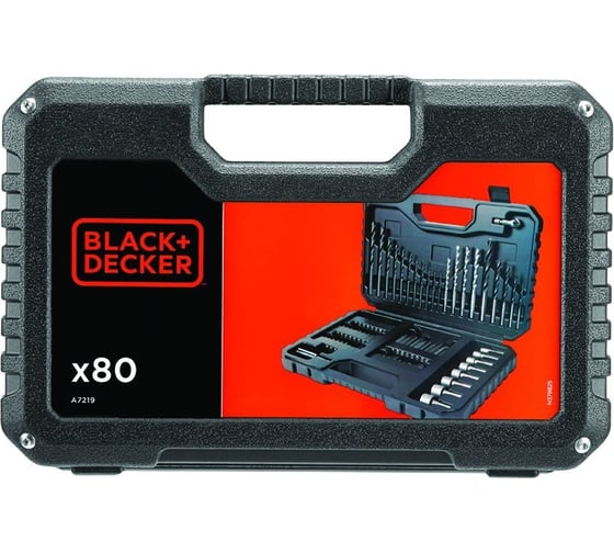Набор сверл и насадок 80 шт Black&Decker A7219