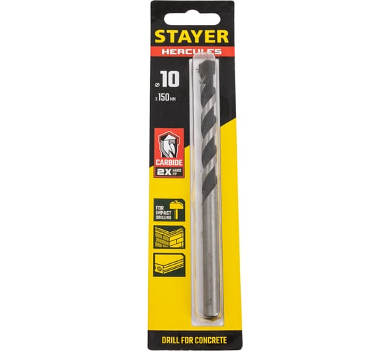 Сверло по бетону Professional Hercules (10х150 мм) STAYER 2915-150-10_z01 1