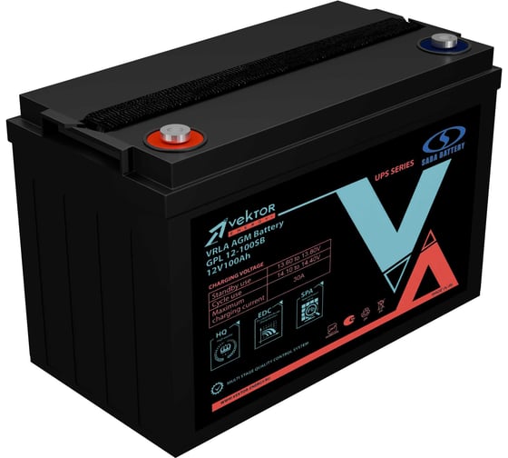 Аккумуляторная батарея Vektor Energy GPL 12-100SB 40445