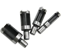 Набор резаков для пробок 4 предмета Свёрло пробочное по дереву, серые, Vitatools sverlo-probochnoe-4-gray