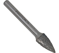 Бор-фреза PROTON твердосплавная параболическая с точечным торцом 10x6х20x45R, тип G, (D 10 хв.6) УТ-00000781