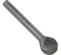 Бор-фреза PROTON твердосплавная сферическая 14x6х12x45R, тип D, (D 14 хв.6) УТ-00000786