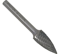 Бор-фреза PROTON твердосплавная параболическая с точечным торцом 12x6х25x45R, тип G, (D 12 хв.6) УТ-00000780