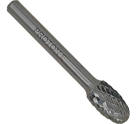 Бор-фреза PROTON твердосплавная овальная 10x6х16x45R, тип E, (D 10 хв.6) УТ-00000770 1