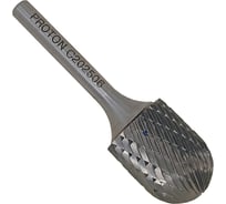 Бор-фреза PROTON твердосплавная сфероцилиндрическая 20x6х25x45R, тип C, (D 20 хв.6) УТ-00000739