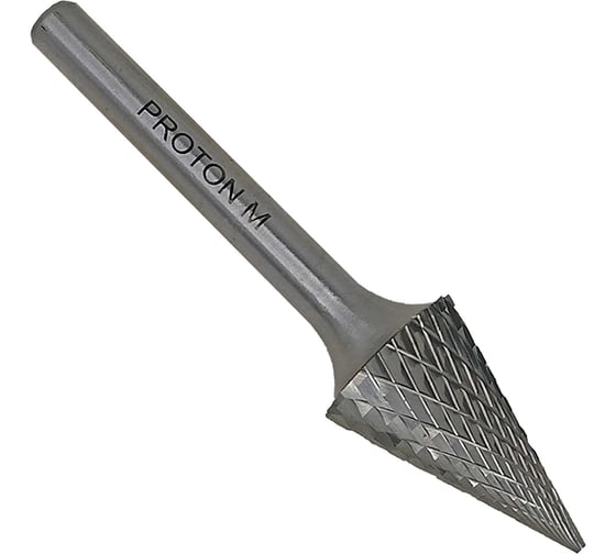 Борфреза твердосплавная коническая PROTON 30° d16х6х25х45R, тип M, (D 16 хв.6) УТ-00000774 1