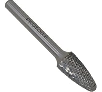 Бор-фреза PROTON твердосплавная параболическая 12x6х25x45R, тип F, (D 12 хв.6) УТ-00000763