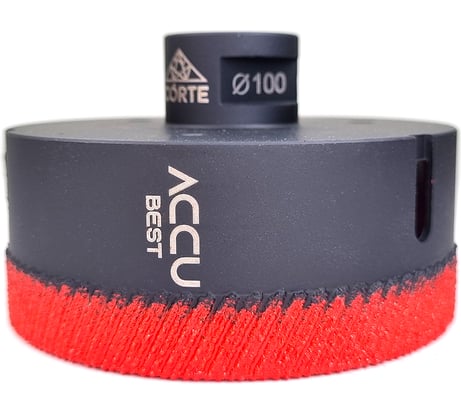 Коронка алмазная по керамограниту для УШМ CORTE ACCU BEST 100 мм, М14, быстрый рез ABB100