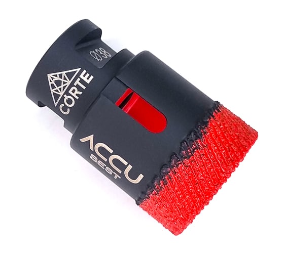 Коронка алмазная по керамограниту для УШМ CORTE ACCU BEST 38 мм, М14, быстрый рез ABB38 1