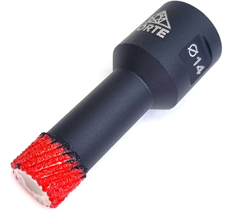 Коронка алмазная по керамограниту для УШМ CORTE ACCU BEST 14 мм, М14, быстрый рез ABB14