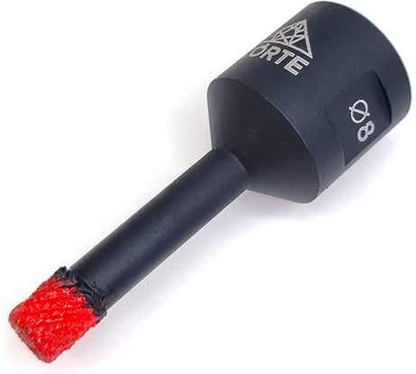 Коронка алмазная по керамограниту для УШМ CORTE ACCU BEST 8 мм, М14, быстрый рез ABB08