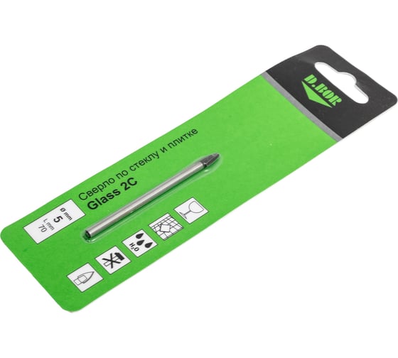 Сверло по стеклу и плитке D.BOR Glass 2C 5х70 мм D-DB-G2C-C-05