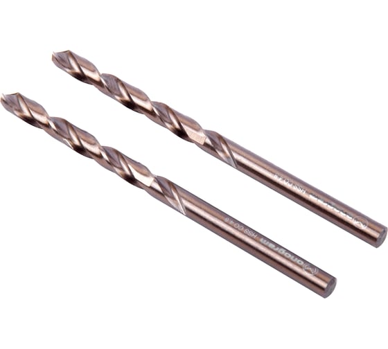 Сверло по металлу кобальтовое MONOGRAM HSS-Co, 4,8 мм, 2 шт 105-604