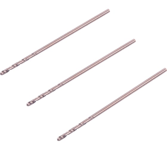 Сверло по металлу кобальтовое MONOGRAM HSS-Co, 1,0 мм, 3 шт 105-499