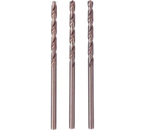 Сверло по металлу кобальтовое MONOGRAM HSS-Co, 2,5 мм, 3 шт 105-529